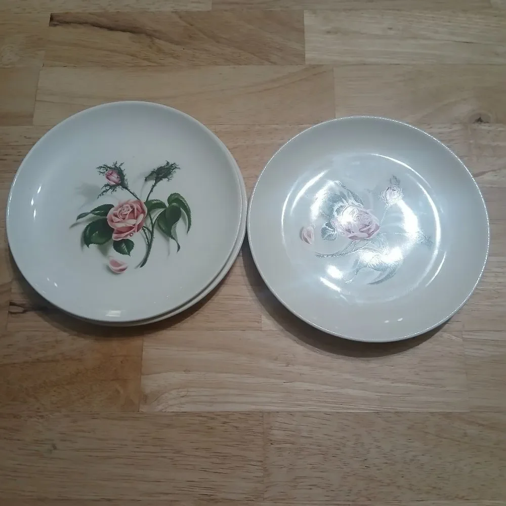 Set of 2 Vintage 50's Universal Ballerina Moss Rose 7